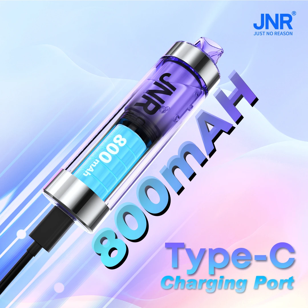JNR CrystalGlow 33K batterie rechargeable USB-C dual mesh coil